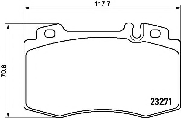 PAGID Brake Pad Set, disc brake T1174
