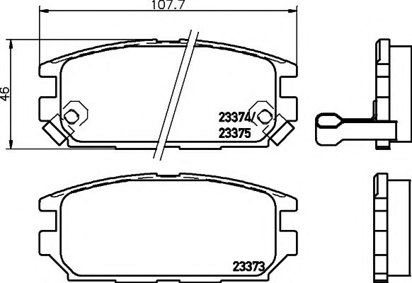 For Mercedes Citan Panel 415 109 CDi New Mintex Rear Disc Brake Pads Set