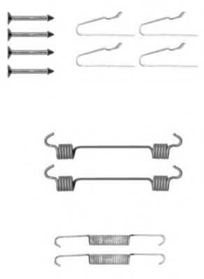 PAGID Accessory Kit, parking brake shoes X0169