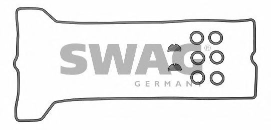 SWAG Gasket Set, cylinder head cover 10 91 1432