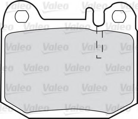 VALEO Brake Pad Set, disc brake 598719