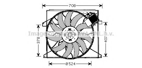 PRASCO Fan, radiator MS7519