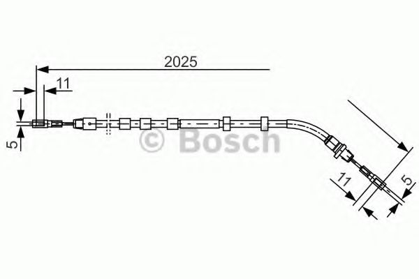 BOSCH Cable, parking brake 1 987 477 903