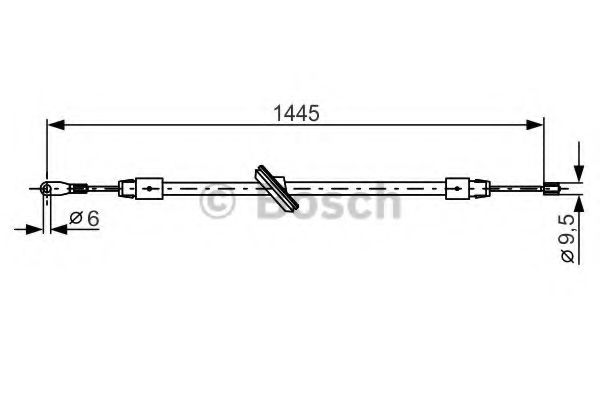 BOSCH Cable, parking brake 1 987 477 905