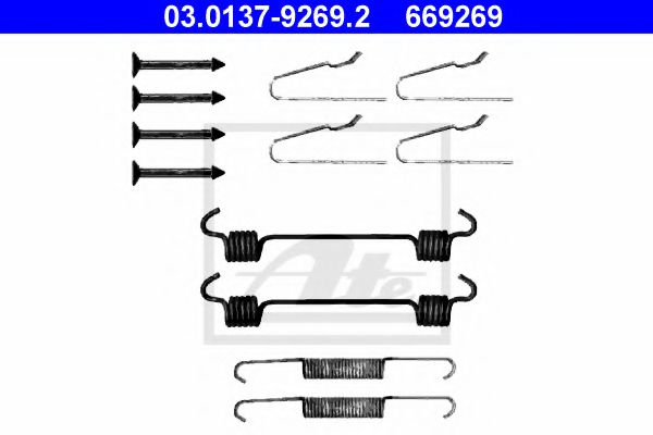 ATE Accessory Kit, parking brake shoes 03.0137-9269.2