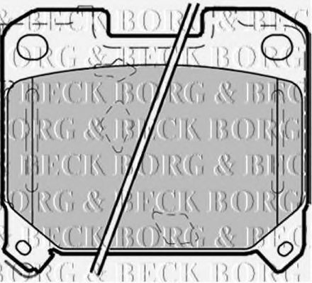 BBP2107 Borg  &  Beck Borg & Beck Front Brake Pad Set 